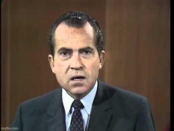 Richard Nixon - Laugh In | image tagged in richard nixon - laugh in | made w/ Imgflip meme maker