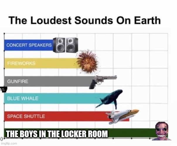 Its true | THE BOYS IN THE LOCKER ROOM | image tagged in the loudest sounds on earth | made w/ Imgflip meme maker