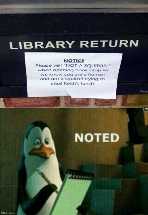 Library return sign - Imgflip