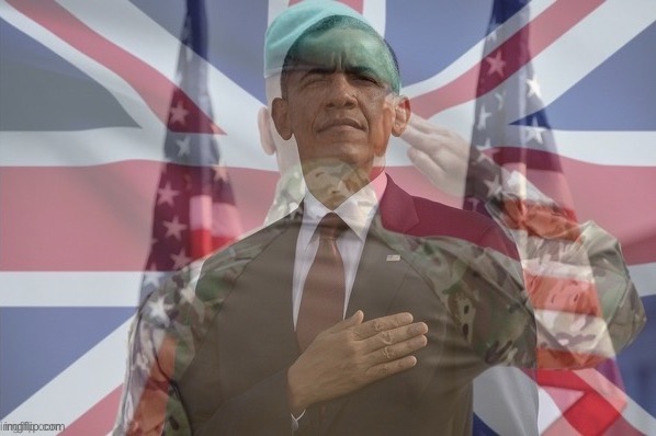 America Britain salute | image tagged in america britain salute | made w/ Imgflip meme maker