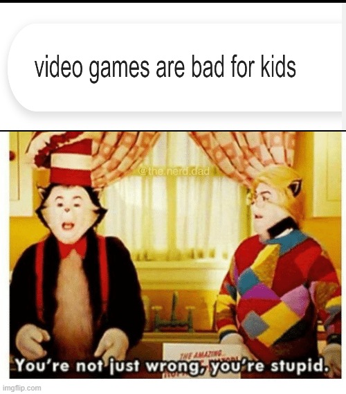 Gamers man | image tagged in you're not just wrong your stupid | made w/ Imgflip meme maker
