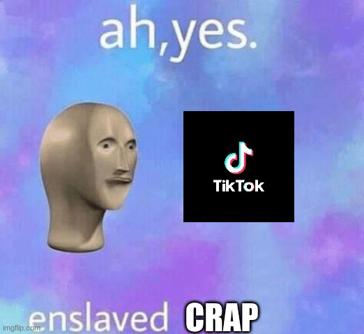 Ah Yes enslaved | CRAP | image tagged in ah yes enslaved | made w/ Imgflip meme maker