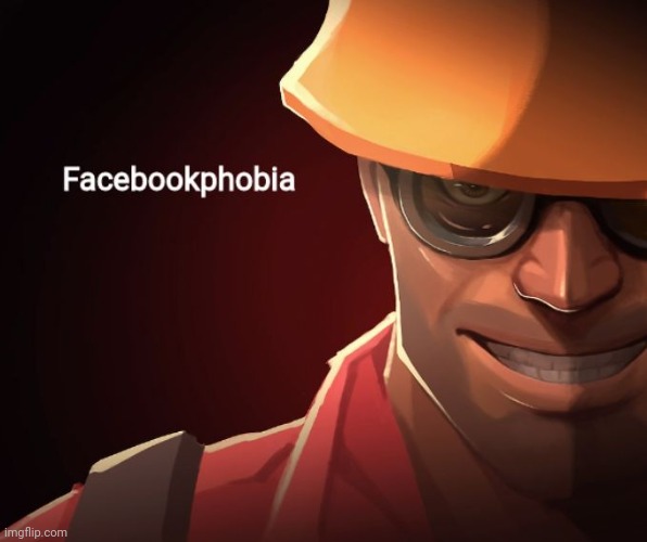Facebookphobia | image tagged in facebookphobia | made w/ Imgflip meme maker