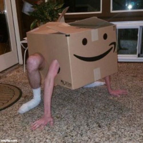 Amazon Box Guy | image tagged in amazon box guy | made w/ Imgflip meme maker