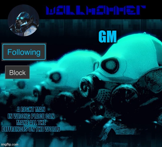 GM | image tagged in wallhammer | made w/ Imgflip meme maker