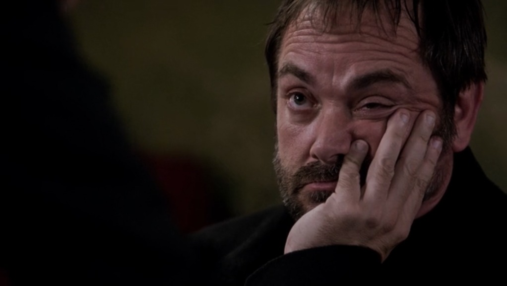 High Quality Crowley annoyed supernatural Blank Meme Template