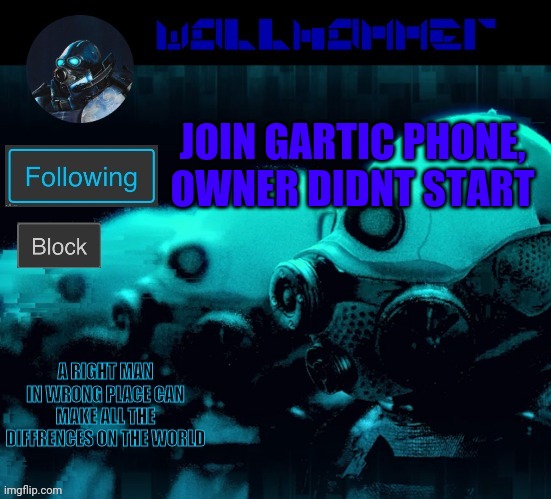 https://garticphone.com/en/?c=00420ca290 | JOIN GARTIC PHONE, OWNER DIDNT START | image tagged in wallhammer | made w/ Imgflip meme maker
