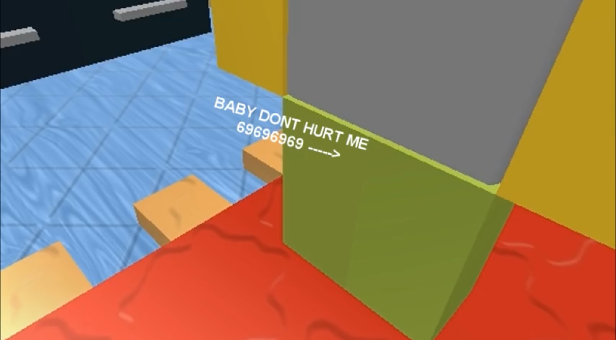 High Quality BABY DON’T HURT ME 69696969 Blank Meme Template