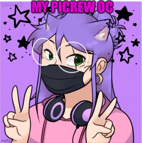My picrew | MY PICREW OC | image tagged in courage wolf | made w/ Imgflip meme maker