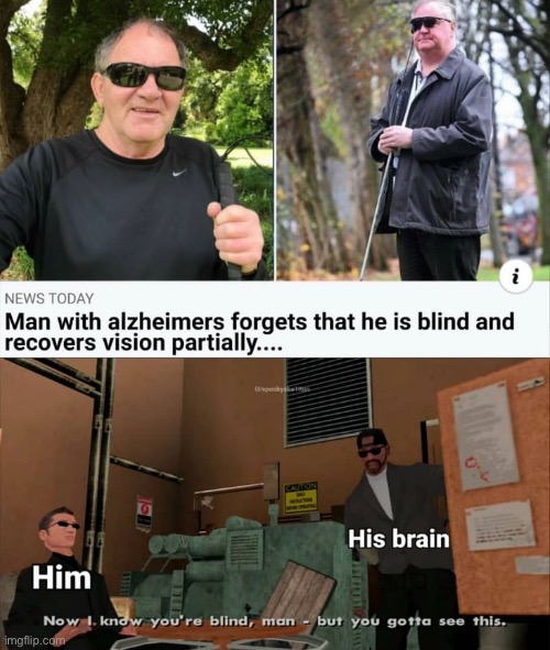 Blind man | image tagged in funny | made w/ Imgflip meme maker