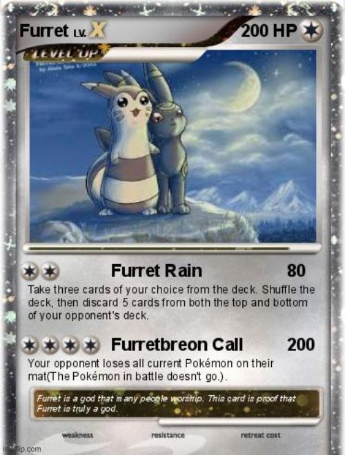 yes i legit tried to make an op pokemon card. i might add this to my deck secretly, ngl | made w/ Imgflip meme maker