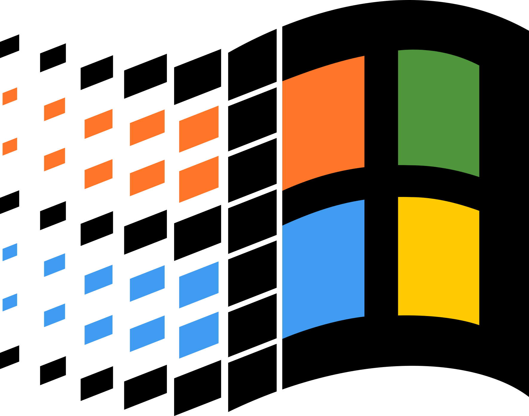 High Quality Windows NT 5.0 Logo Blank Meme Template