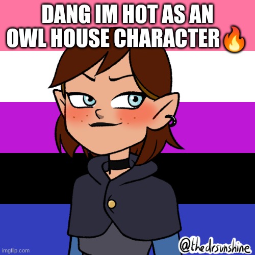 Owl House character | DANG IM HOT AS AN OWL HOUSE CHARACTER🔥 | image tagged in the owl house | made w/ Imgflip meme maker