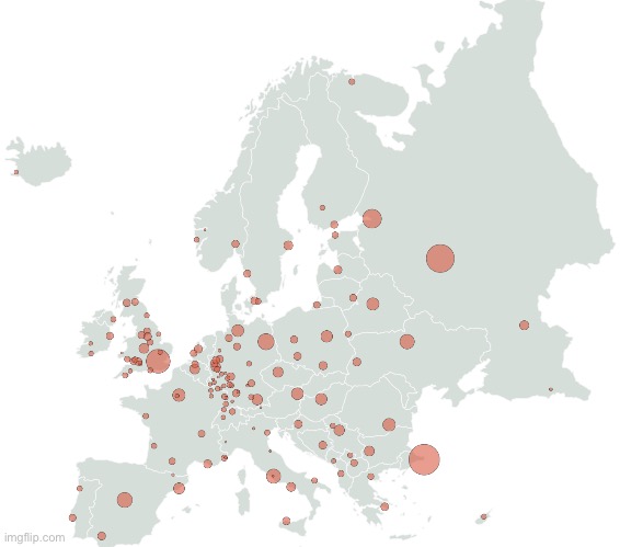 cities i know in europe | made w/ Imgflip meme maker