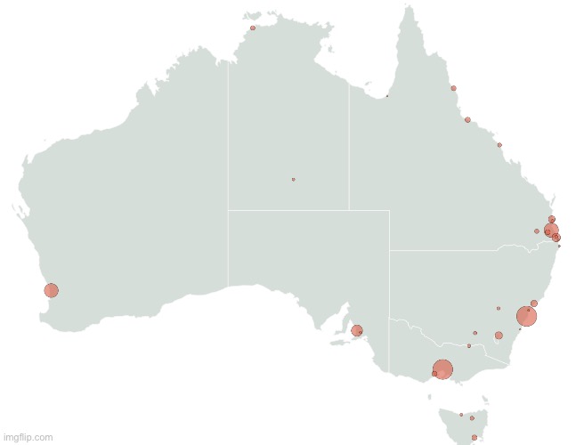 australian cities i know (75% of the population btw) | made w/ Imgflip meme maker
