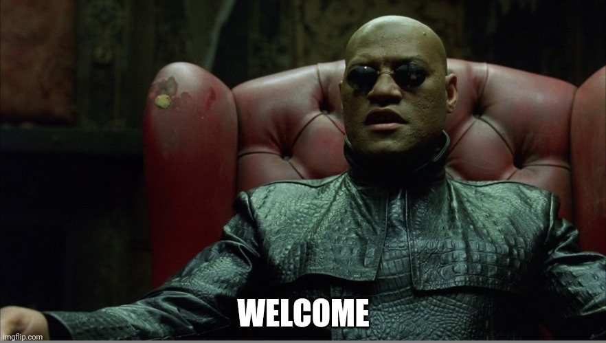 Welcome to the Matrix | WELCOME | image tagged in welcome to the matrix | made w/ Imgflip meme maker