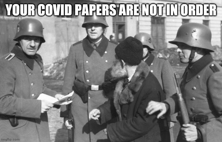 YOUR COVID PAPERS ARE NOT IN ORDER | made w/ Imgflip meme maker