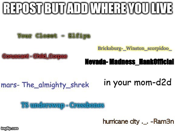 in your mom-d2d | made w/ Imgflip meme maker
