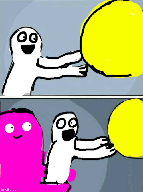 Running aday balloon but i drew it UwU | image tagged in yes | made w/ Imgflip meme maker