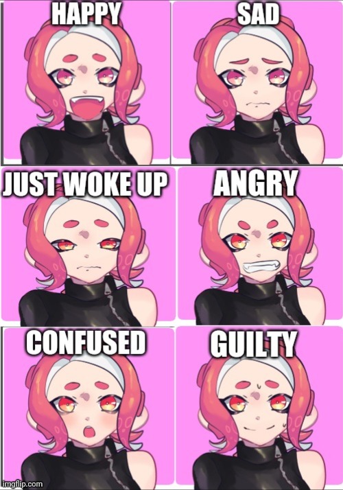 Seven and her emotions (All emotions were recorded by crusader) | made w/ Imgflip meme maker