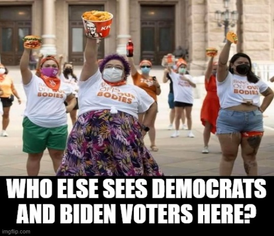 Who else sees Democrats and Biden voters here? | image tagged in democrats,biden | made w/ Imgflip meme maker