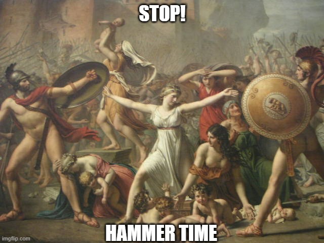 liberty hammer time | STOP! HAMMER TIME | image tagged in funny | made w/ Imgflip meme maker