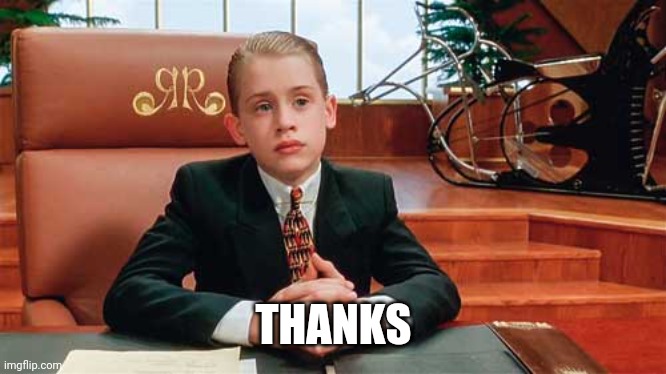 richie rich | THANKS | image tagged in richie rich | made w/ Imgflip meme maker