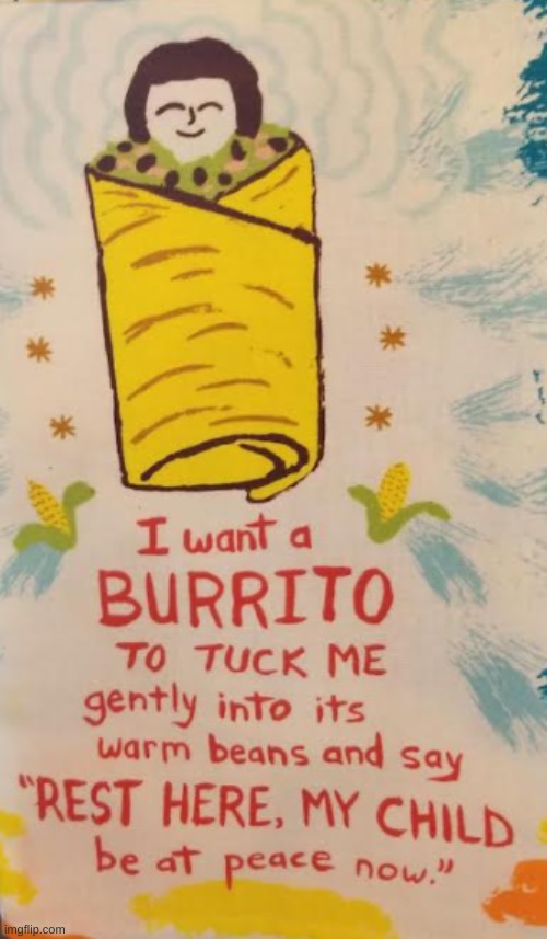 LOL. I love this. | image tagged in funny,funny memes,lol,burrito | made w/ Imgflip meme maker