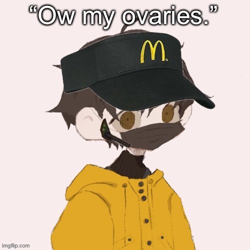 McDonalds Venus | “Ow my ovaries.” | image tagged in mcdonalds venus | made w/ Imgflip meme maker