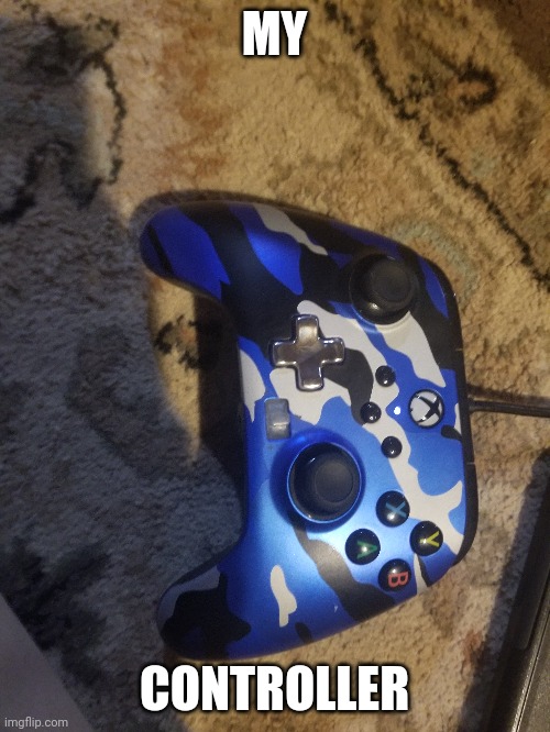 Yall like | MY; CONTROLLER | image tagged in blue | made w/ Imgflip meme maker
