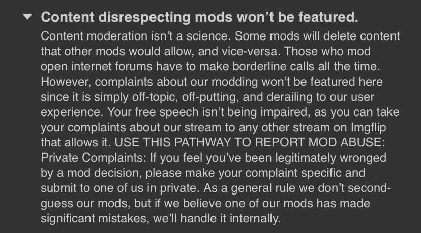 Content disrespecting mods won’t be featured Blank Meme Template