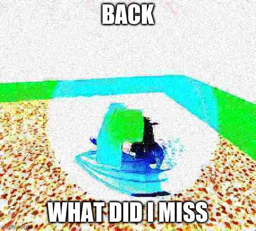 idiot ascends.mp4 | BACK; WHAT DID I MISS | image tagged in idiot ascends mp4 | made w/ Imgflip meme maker