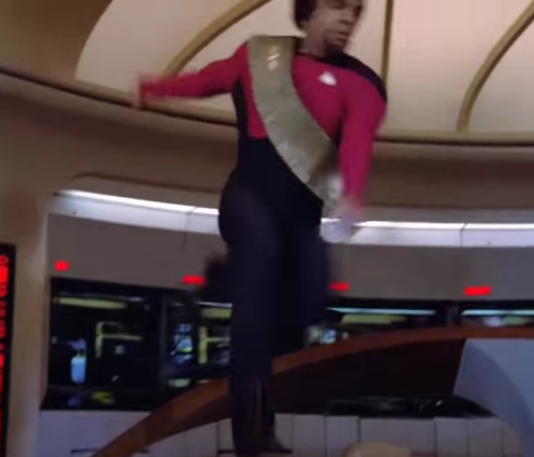 High Quality Leaping Worf Blank Meme Template