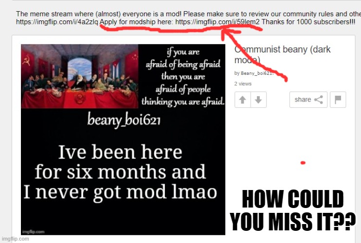 HOW COULD YOU MISS IT?? | made w/ Imgflip meme maker