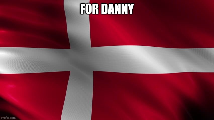 Funni | FOR DANNY | image tagged in danish flag | made w/ Imgflip meme maker