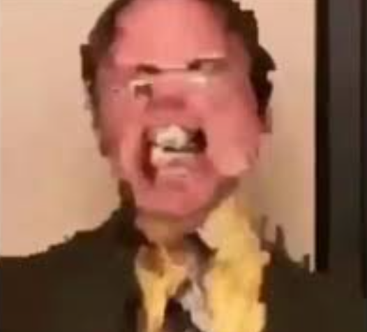 Dwight Screaming Blank Meme Template