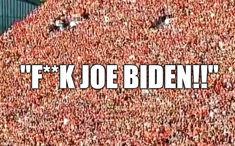 The chant heard round the world. Music to my ears. | "F**K JOE BIDEN!!" | image tagged in memes | made w/ Imgflip meme maker
