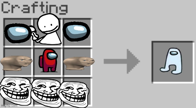 minecraft among us meme | image tagged in synthesis | made w/ Imgflip meme maker