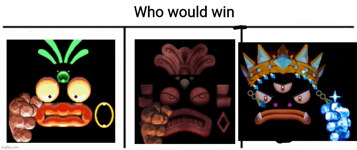 E | image tagged in 3x who would win | made w/ Imgflip meme maker