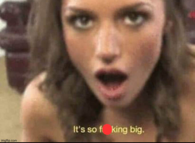 It's so big | image tagged in it's so big | made w/ Imgflip meme maker