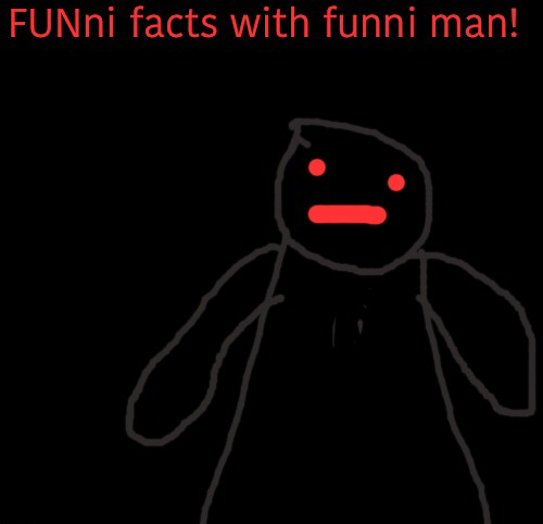 Funni facts with funni man Blank Meme Template