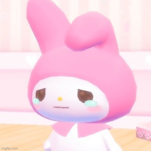 Poor My Melody :( | image tagged in my melody | made w/ Imgflip meme maker