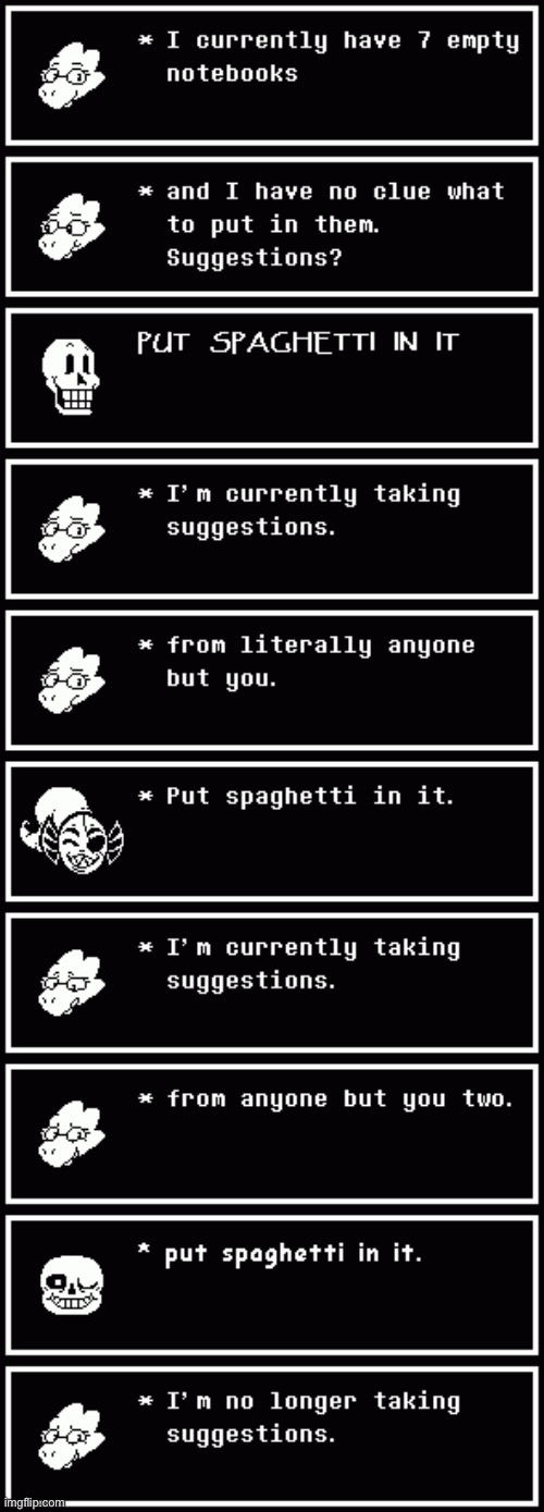 Yes | image tagged in undertale,alphys,sans,papyrus,undyne,yes | made w/ Imgflip meme maker