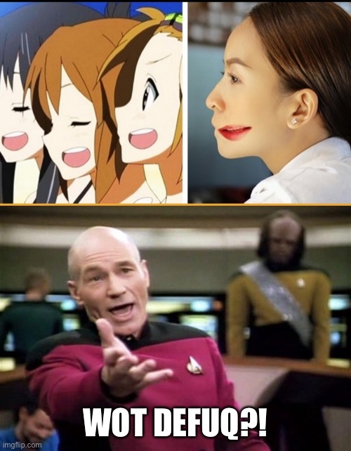 Side Mouth IRL!? |  WOT DEFUQ?! | image tagged in startrek,anime,memes,funny,design fails,animation fails | made w/ Imgflip meme maker