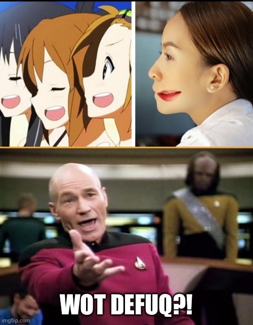 Side Mouth IRL!? | WOT DEFUQ?! | image tagged in startrek,anime,memes,funny,design fails,animation fails | made w/ Imgflip meme maker