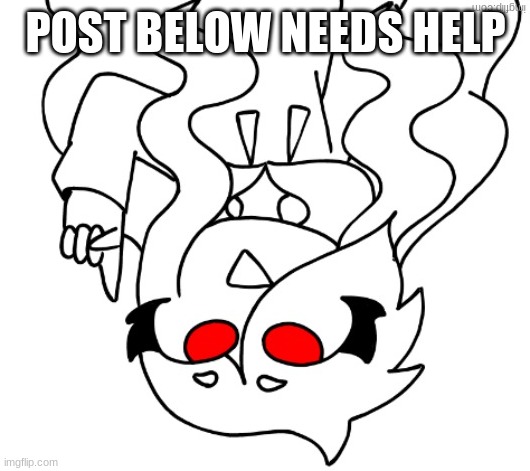 Jaiden pointing | POST BELOW NEEDS HELP | image tagged in jaiden pointing | made w/ Imgflip meme maker