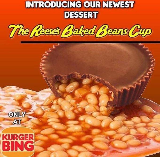 Reeses Baked Beans Cup Blank Meme Template