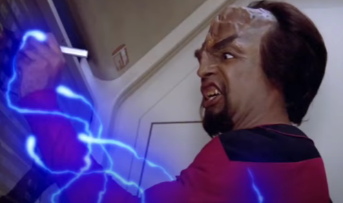 High Quality Worf getting buzzed. Blank Meme Template