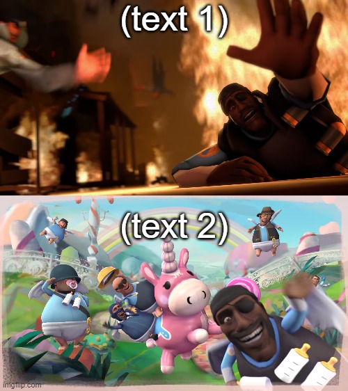 this is for a guy who asked for it | (text 1); (text 2) | image tagged in imagination vs reality reversed | made w/ Imgflip meme maker