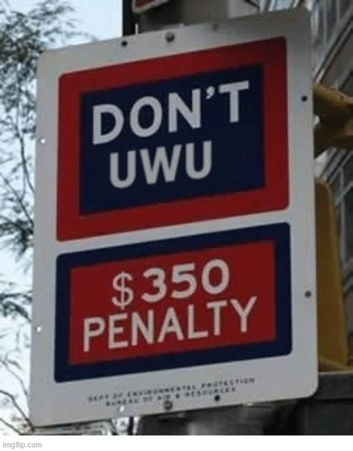 Don't Uwu | image tagged in don't uwu | made w/ Imgflip meme maker